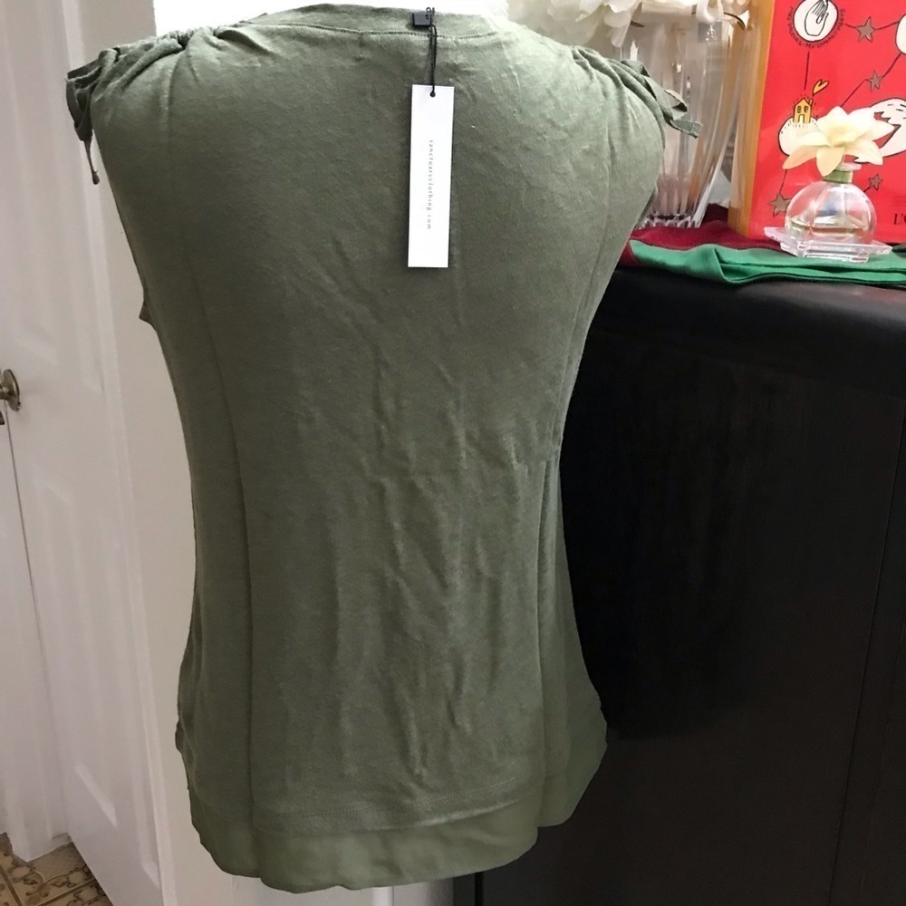 Sanctuary Nora Tiered Hem Top “Cadet” XXS. B26 - Picture 3 of 6